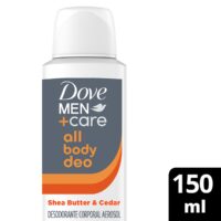 DOVE MEN CARE DEO ALL BODY SHEA BUTTER& CEDAR X 150