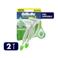 PRESTOBARBA 3 PIEL SENS X 2
