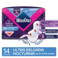 NOSOTRAS TOA BUENAS NOCHES ULTRA DELGADA NOCTURNA X 14
