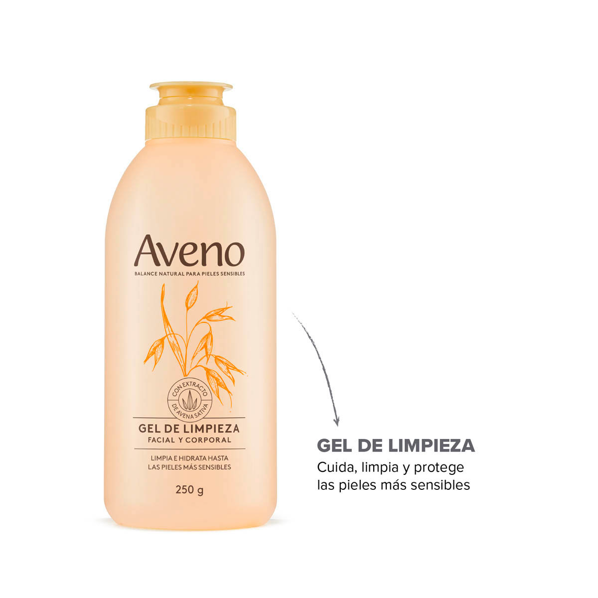 Gel de Limpieza Aveno Facial Corporal x250gr - Imagen 7
