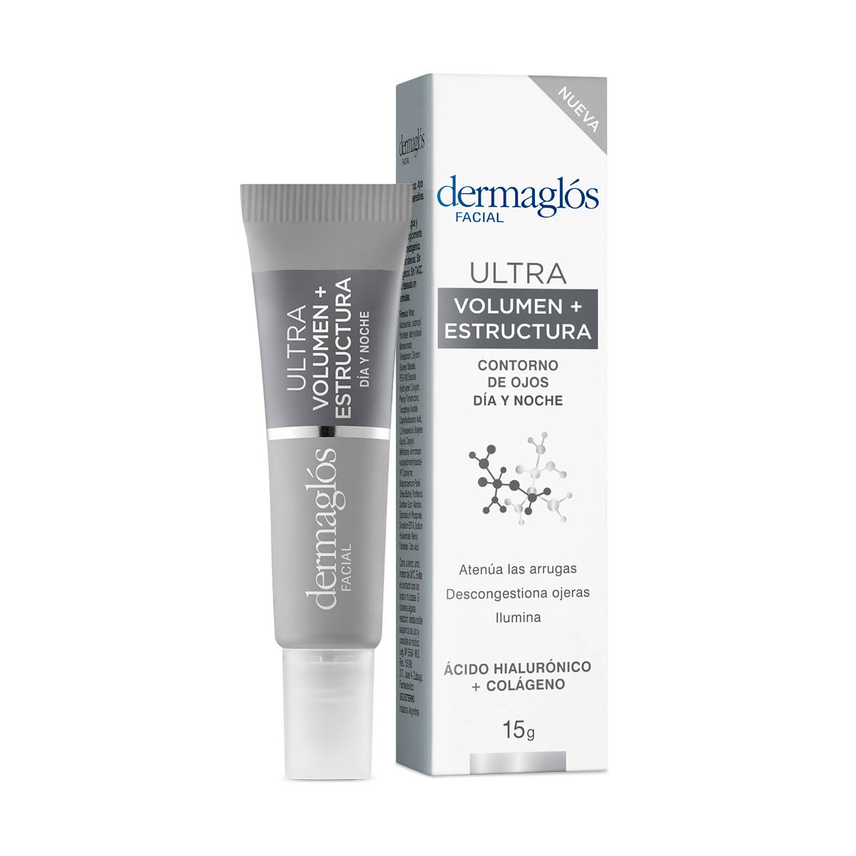 Crema Dermaglós Contorno Ojos Ultra Volumen y Estructura 15g